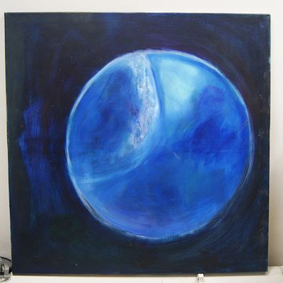 А. Родичкин. " Европа-спутник Юпитера ". Холст, масло. 2019 год. размер:80х80