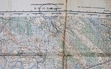 СМЕРШ. Карта полевая. С пометками. Великая Отечественная. размер: 83х71 смИзображение - 2