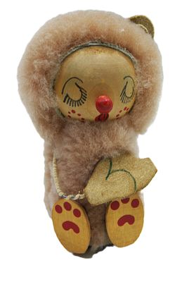 Фигурка " Умка ". Дерево, мех. 1960-е гг.