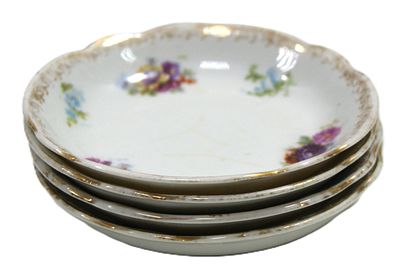 Розетки для варенья. 4 шт. Фарфор. Дулево. 1930-е гг.