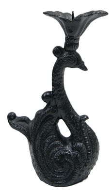 Подсвечник " Царевна-лебедь ". Чугун. Каслинское литье. 1970-е гг.