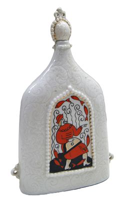 Штоф коллекционный. Фарфор. Ручная роспись. 1960-е гг.