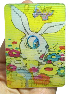 Календарик-переливайка " Ну, погоди ". 1974 год.