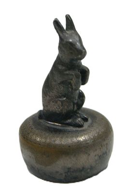 Пробка на бутылку " Белочка ". Остатки серебрения. Первая половина 20 в.