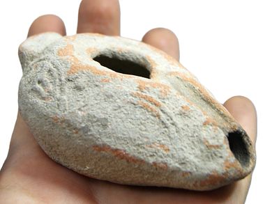 Лампа масляная. Терракота. Римско-Византийский период.