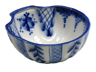 Вазочка для конфет. Фарфор. Гжель. 1980-е гг.