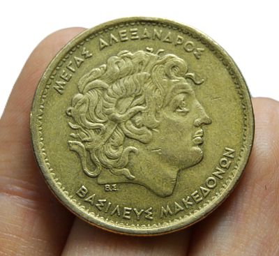 Монета 100 драхм. Греция. 1990 год.