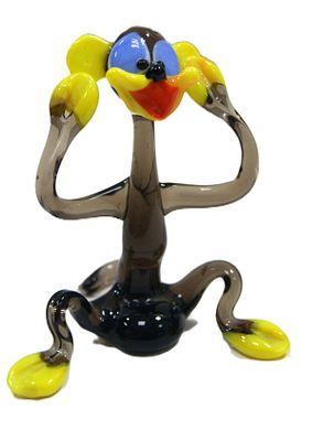 Фигурка " Обезьянка ". Художественное стекло. 1980-е гг.