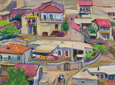 Бажбеук-Меликян Л.А. - Село Хндзореск. Год: 1959 г. Размер: 60х80. Техника: Холст, масло. 