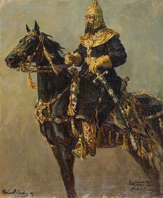 Соколов-Скаля П.П. - Иван Грозный. Год: 1941 г. Размер: 118х99. Техника: Холст, масло. Описание: 