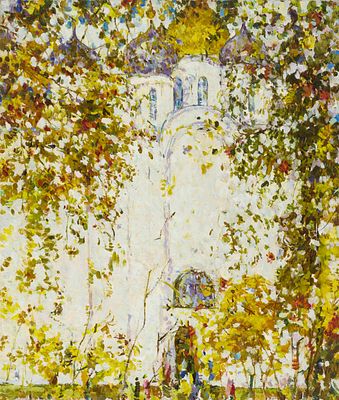 Домашников Б.Ф. - Софийский собор. Новгород. Размер: 82х70. Техника: Холст, масло. Домашников 