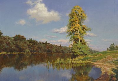 Муллин В.Е. - Конец августа. Год: 1999 г. Размер: 70х100. Техника: Холст, масло. Муллин Владимир 