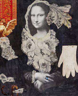 Параджанов С.И. - Мона Лиза. Год: 1980-е гг. 
Размер: 60х50,2. Размер в раме 88х77. 
Техника: 