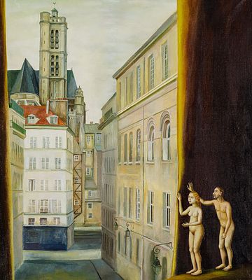 Назаренко Т.Г. - Окно в Париж. Год: 1996 г. 
Размер: 100х100. 
Техника: Холст, масло. 
Описание: 