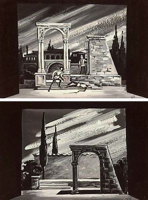 Вильямс П.В. - Эскизы декораций к балету &laquo;Ромео и Джульетта&raquo; С.С. Прокофьева. Год: 