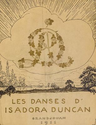 Гранжуан Ж.Ф. - Обложка альбома &laquo;Танцы Айседоры Дункан&raquo;. Год: 1911 г. Размер: 42х32. 