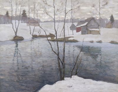 Бялыницкий-Бируля В.К. - Весна идет. Год: 1910-е гг. Размер: 113х144. Техника: Холст, масло. 