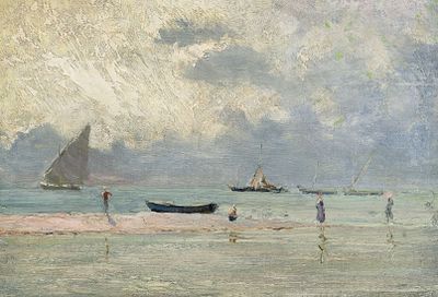 Куприянов М.В. (Кукрыниксы) - Азовское море. Год: 1959 г. Размер: 31,5х45,5. Техника: Холст на 