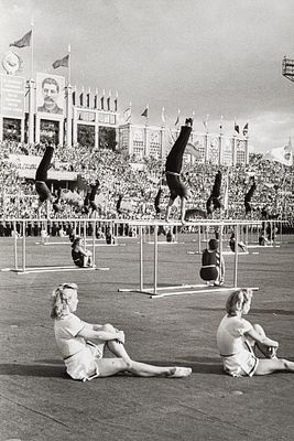 Евзерихин Э.Н. - Физкультурой парад на стадионе Динамо в честь 800-летия Москвы. Москва 7 сентября 