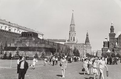 Лихачев М.С. - Красная площадь. Год: 1970-е гг. Размер: 25,5х39,3. Техника: Авторский винтажный 