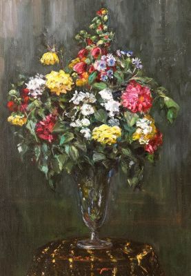 Кучумов В.Н. - Букет цветов. Год: Конец 1940-х - 1950-е гг.Размер: 80,6х58,5Техника: Холст 