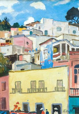 Оссовский П.П. - Мексика. Полдень. Год: 1961 г.Размер: 43х30Техника: Картон, маслоПодпись и дата 