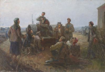 Дышленко Г.В. - Вечер. Год: 1948 г.Размер: 90х120Техника: Холст, масло