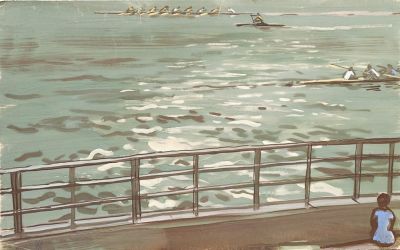 Максимов А.Д. - Байдарки восьмерки и каноэ. Год: 1964 г.Размер: 50х79Техника: Бумага, гуашьПодпись 