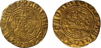 Henry VI gold Quarter-Noble, London Mint, Annulet Issue. Henry VI, first reign (1422-61), gold 