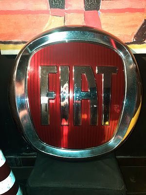 FIAT - Insegna FIAT da concessionario in ottime condizioni 65x65