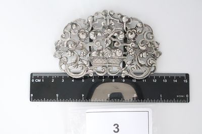 Victorian Nurses Belt Buckle, Solid Silver London Assay Hallmark 1897. Victorian Heavy Nurses 