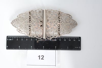 Spectacular Nurses Belt Buckle, Solid Silver Sheffield Assay Mark 1902. Spectacular Nurses Belt 