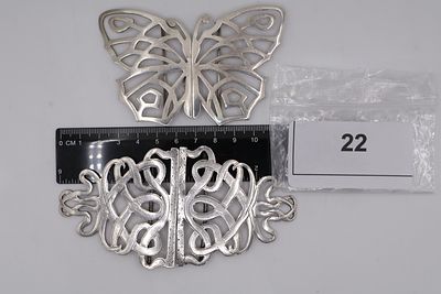 A Pair of Nurses Solid Silver Belt Buckles (one slightly a/f see description), Solid Silver 