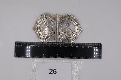 Attractive Solid Silver Nurses Belt Buckle with Birmingham Assay Marks 1901. A solid silver 