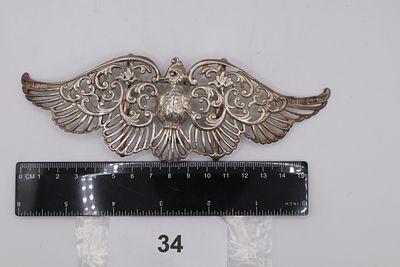 Spectacular Edwardian Nurses Belt Buckle, Solid Silver Birmingham Assay Marks Featuring a 