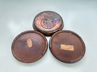 Daimler brass tray or possibly ashtray, created to commemorate 1911 coronation of King George V 