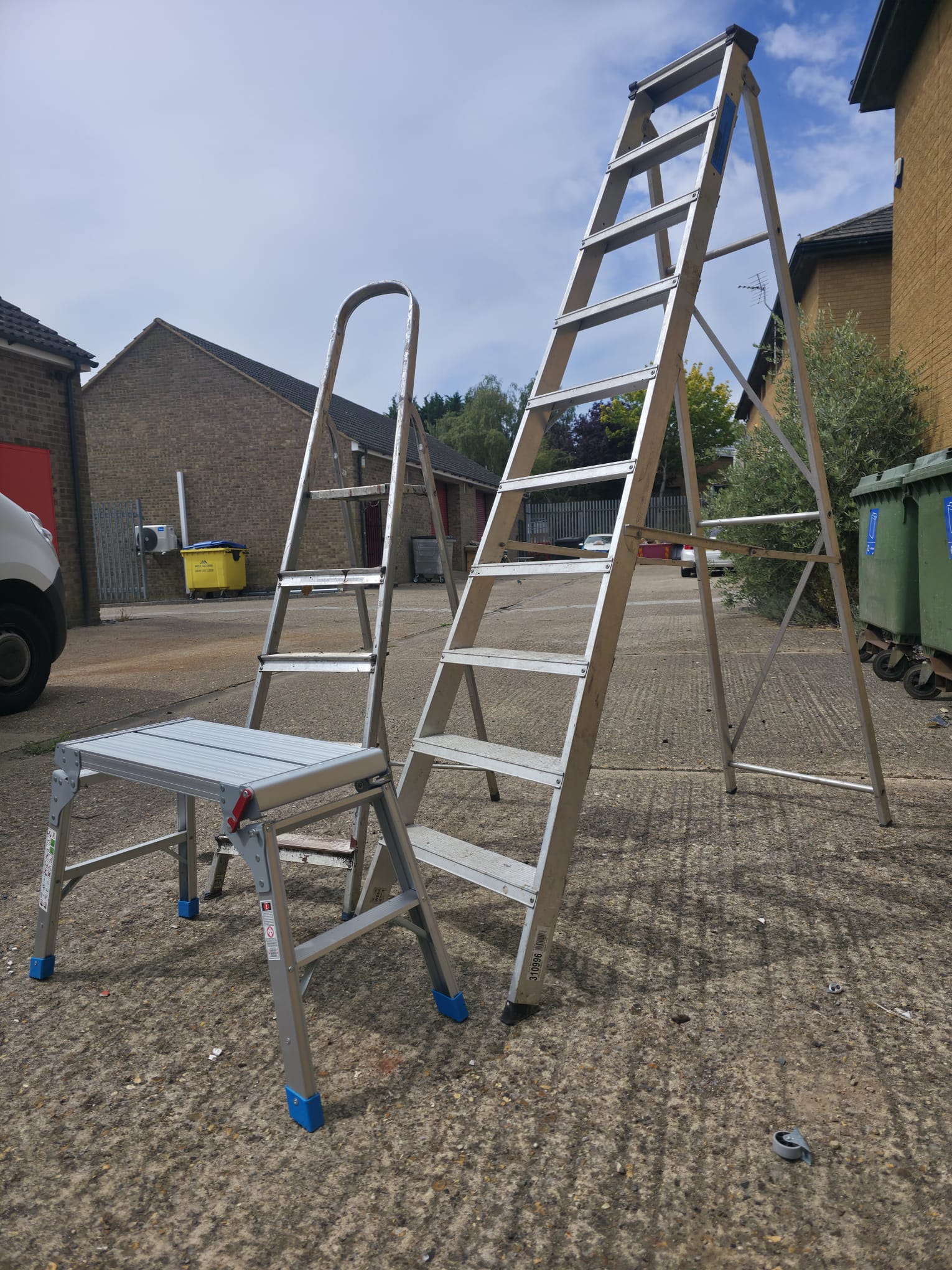 Aluminium Step Ladders and Folding Work Platform