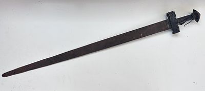 Antique Takouba sword. Oxidisation and wear commensurate with age