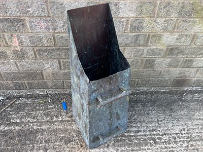 Antique Copper Riveted Coal Scuttle