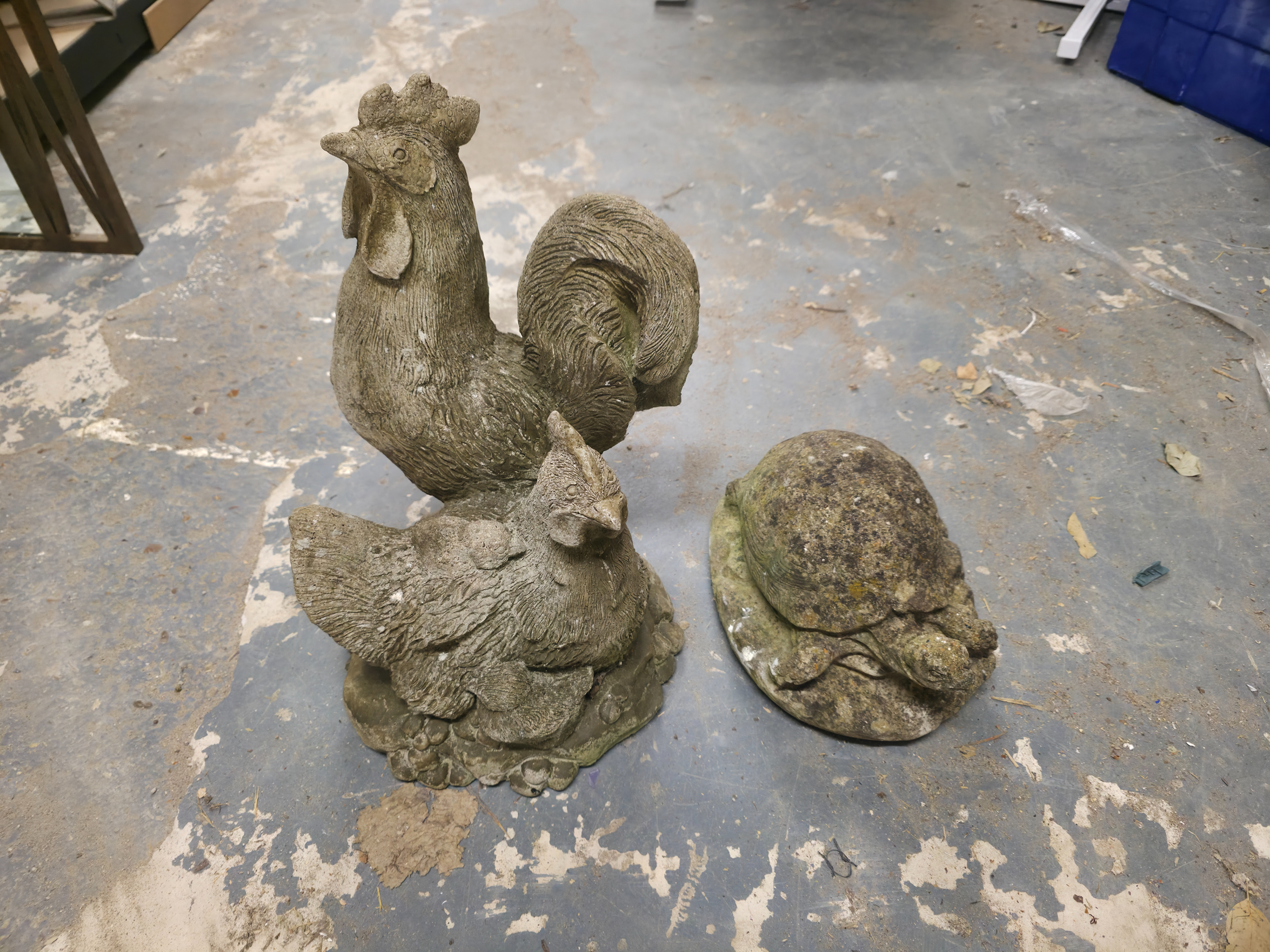 Collection of Cast Stone Garden Ornaments