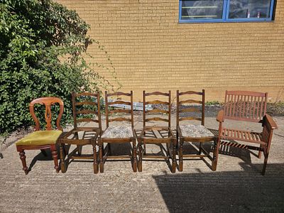 Collection of Vintage and Antique Style Chairs