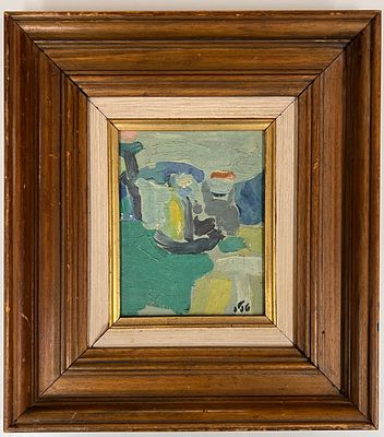 שמואל טפלר (1918-1998) - דומם. שמן על לוח.
חתום.
ממוסגר.