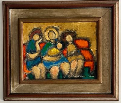 אורה אברהמי (1935-2014) - שמן על בד צרפתי. 
חתום. 
ממוסגר במסגרת איכותית.