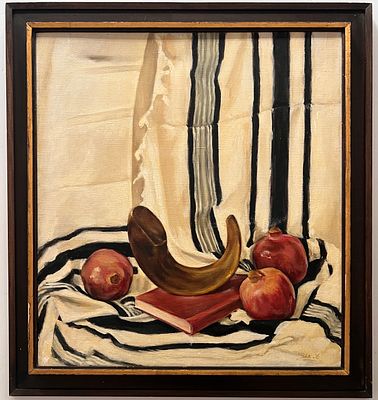 Agassi - Symbols of the Holiday. Oil on canvas. 
Hand signed. 
Framed.