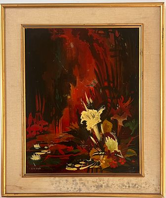 Asher Ein Dor (b.1943) - Oil on canvas. 
Hand signed. 
Framed. 
Dated. 
Signs of age. 