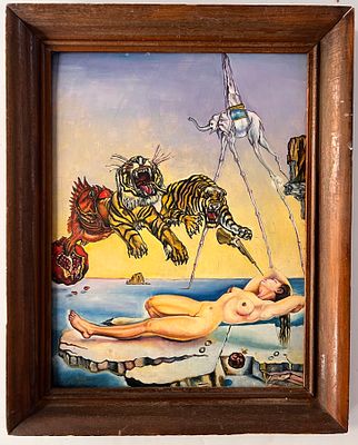 Unknown artist - "Dream Caused by the Flight of a Bee Around a Pomegranate a Second Before Awakening". 