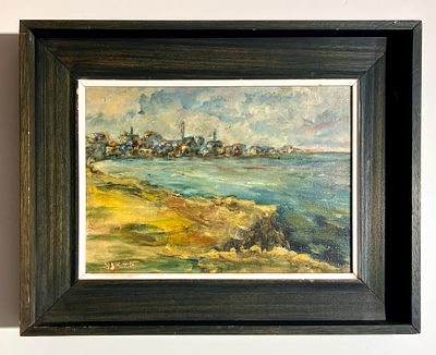 אסתר איזנר - נוף. שמן על בד. 
חתום. 
ממוסגר.