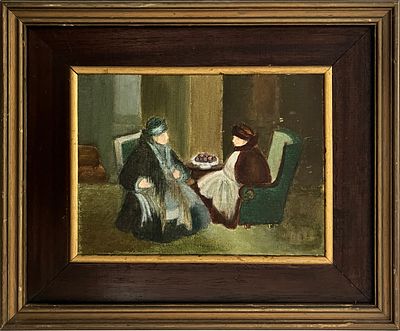 Avraham Goldberg (Israeli, 1906-1980) - Oil on board. 
Unsigned. 
Framed.