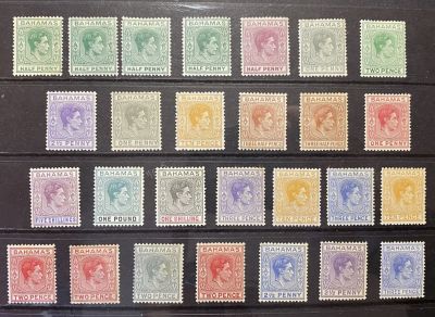 Багамы 1938-1952 mh SG 100 &pound;, Марки с изображением Георга VI . Багамы 1938-1952 mh SG 100 &pound; 