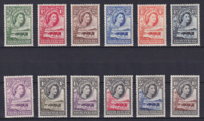 Бечуаналенд 1955-1958 mh SG 100&pound;, Серия: &laquo;Пейзажи&raquo;, с портретом Елизаветы II . Бечуаналенд 